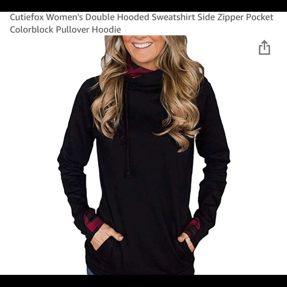 Cutiefox Women’s double hooded sweatshirt